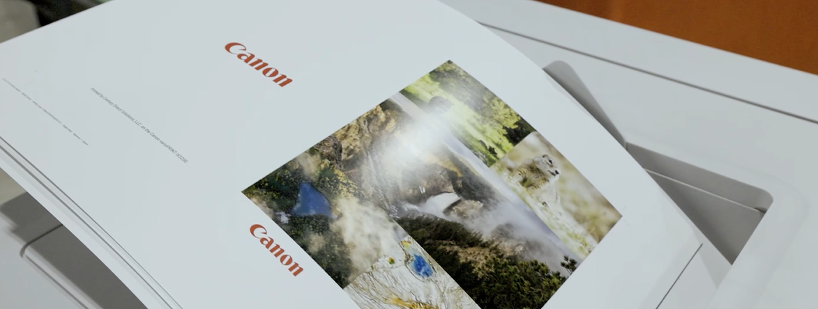 Canon printer printing Yellowstone Book
